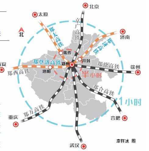 太容易郑太郑济郑登洛铁路3年内开工,地铁4号线4年后开通"十三五"开局