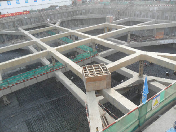 深基坑内支撑基坑开挖顺序图