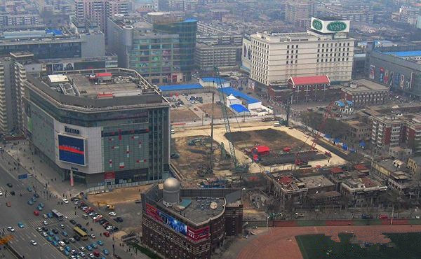 3396米天津现代城二期大楼设计方案及施工现场