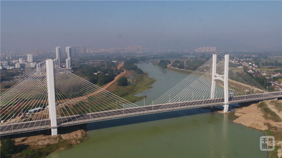 一索长虹通两岸宣城水阳江大桥施工侧记