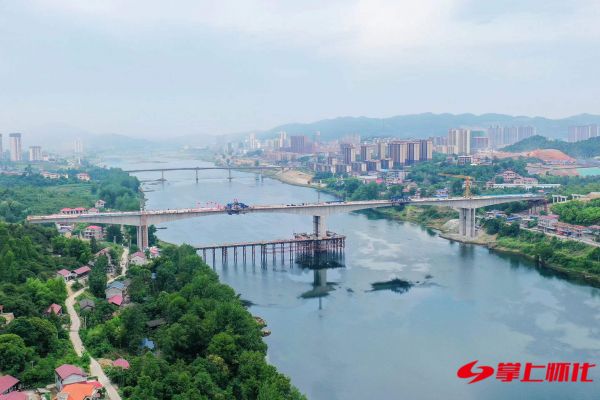 沅辰高速辰溪沅水特大桥主桥全幅合龙-岩土在线